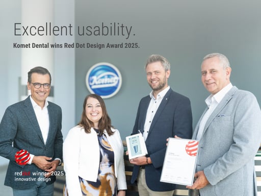 Komet Dental wins Red Dot Design Award 2025 for EnDrive – Komet Dental | Gebr. Brasseler GmbH & Co. KG