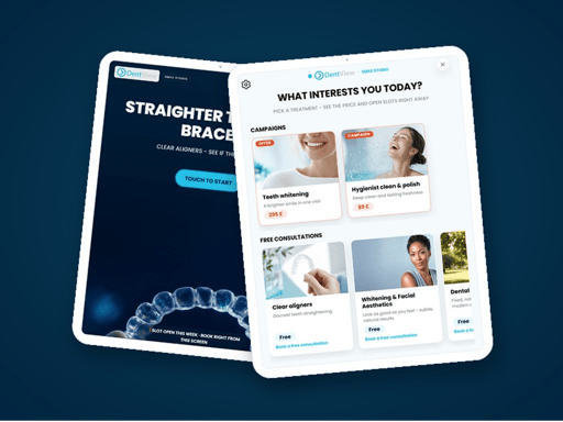 DentView Smile Studio - waiting room screen app – DentView Oy